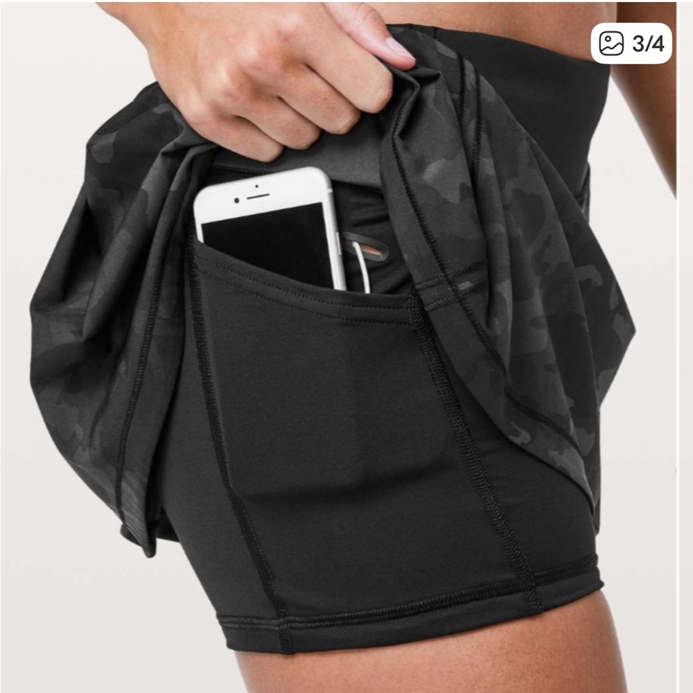 lululemon athletica Black Camouflage Skort - Picture 8 of 9